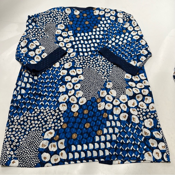 chico’s women’s blue printed kimono with scarf 12/14P L106-1 - Picture 3 of 7